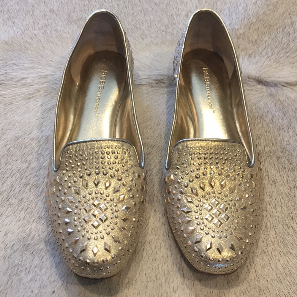 BCBGeneration Gold Loafers